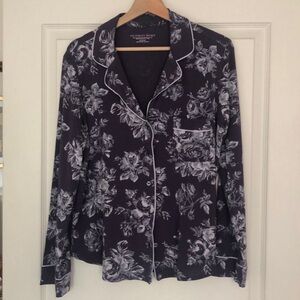 Victoria secret purple floral pj top